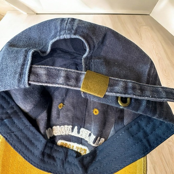 San Francisco California Dad Hat Navy Mustard Adjustable Strapback Baseball Cap - Picture 4 of 5